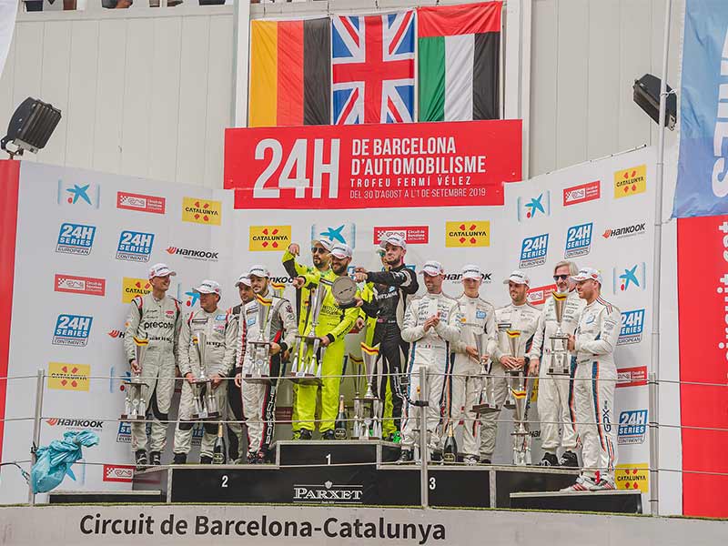 فريق GPX للسباقات من دبي يصل إلى منصة التتويج في ثلاثة سباقات 24 ساعة رئيسية